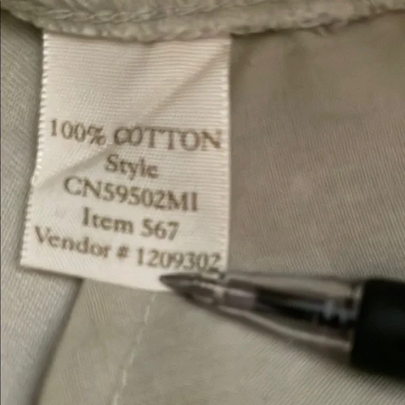 Caslon Khaki Straight Leg Trousers - Picture 4 of 5